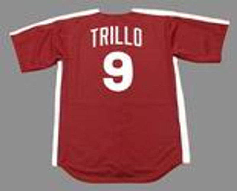 Philadelphia Phillies Manny Trillo Cooperstown MLB jersey front view