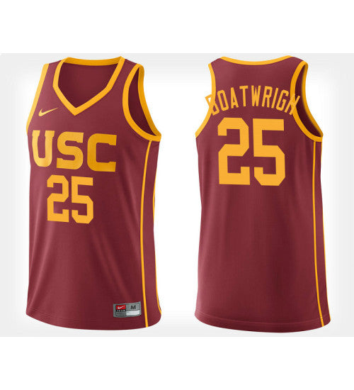 USC Trojans Bennie Boatwright Home #25 stitched throwback college basketball jersey