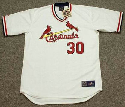 John Tudor St Louis Cardinals 1985 Cooperstown Home Baseball Stitched Jersey jersey front view