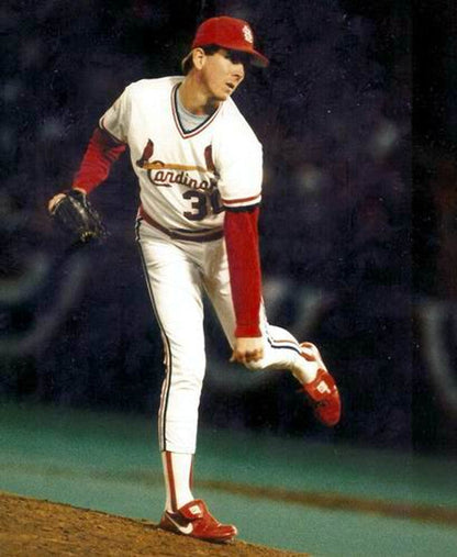 John Tudor St Louis Cardinals 1985 Cooperstown Home Baseball Stitched Jersey jersey front view