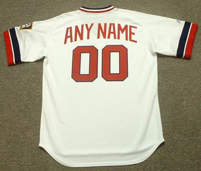 MT MT 1980s Cooperstown Home Custom Name Number Stitched Jersey, Vintage Baseball Jersey, Retro Sewn Jersey