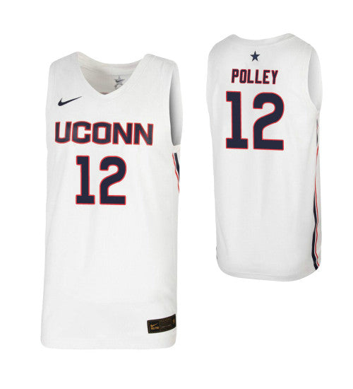 Tyler Polley Uconn Huskies Tyler Polley Uconn Huskies Jersey White stitched throwback college basketball jersey