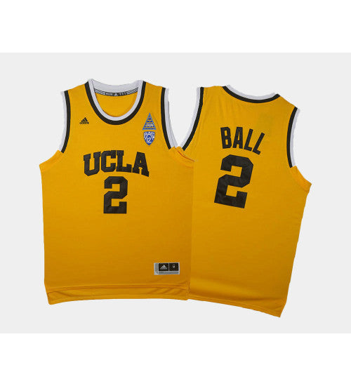 Ucla Bruins 2 Lonzo Ball Gold Alternate College Basketball Jersey | Stitched Jersey RTJS 6694