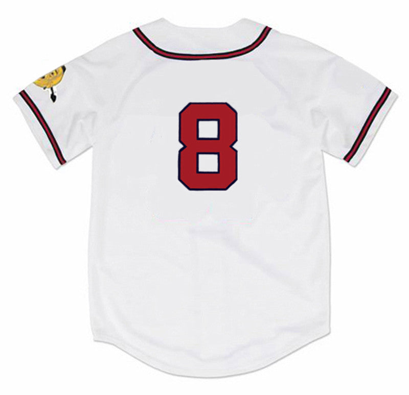 Bob Uecker Milwaukee Braves 1962 Home Throwback Baseball Jersey jersey front view