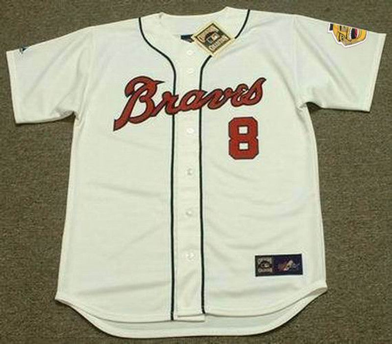 Bob Uecker Milwaukee Braves 1960S Home Throwback Baseball Jersey jersey front view