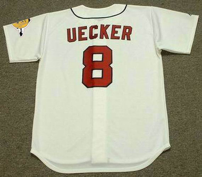 Bob Uecker Milwaukee Braves 1960S Home Throwback Baseball Jersey jersey front view
