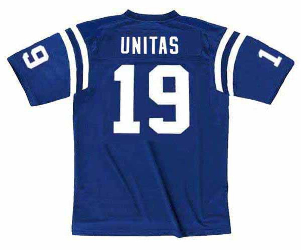 Johnny Unitas Baltimore Colts 1970 Throwback Home Nfl Football Jersey jersey front view