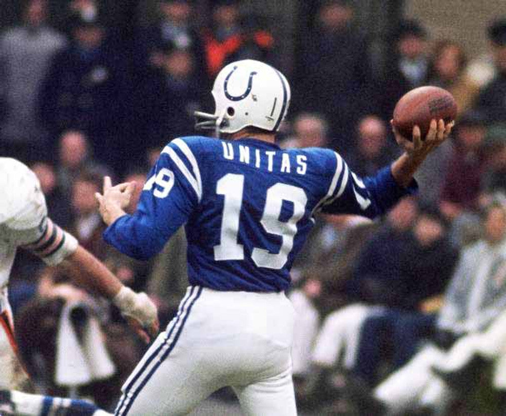 Johnny Unitas Baltimore Colts 1970 Throwback Home Nfl Football Jersey jersey front view