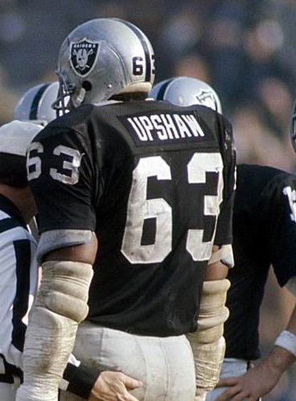 Oakland Raiders Gene Upshaw NFL jersey front view