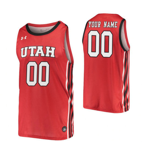 Utah Utes Custom Jersey Red | Stitched Jersey RTJS 6424