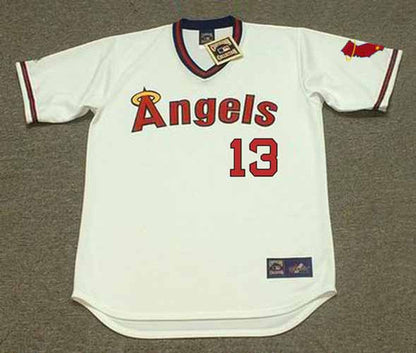 Bobby Valentine California Angels 1974 Home Throwback Baseball Jersey jersey front view