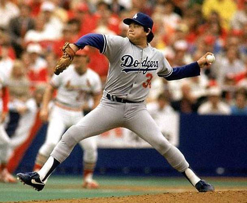 Los Angeles Dodgers Fernando Valenzuela MLB jersey front view