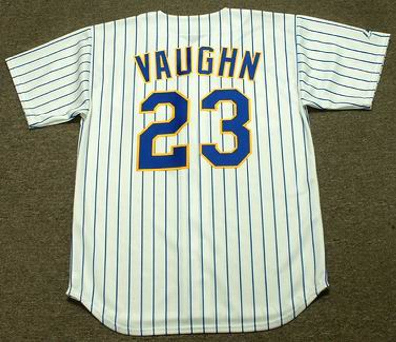 Milwaukee Brewers Greg Vaughn Cooperstown MLB jersey front view