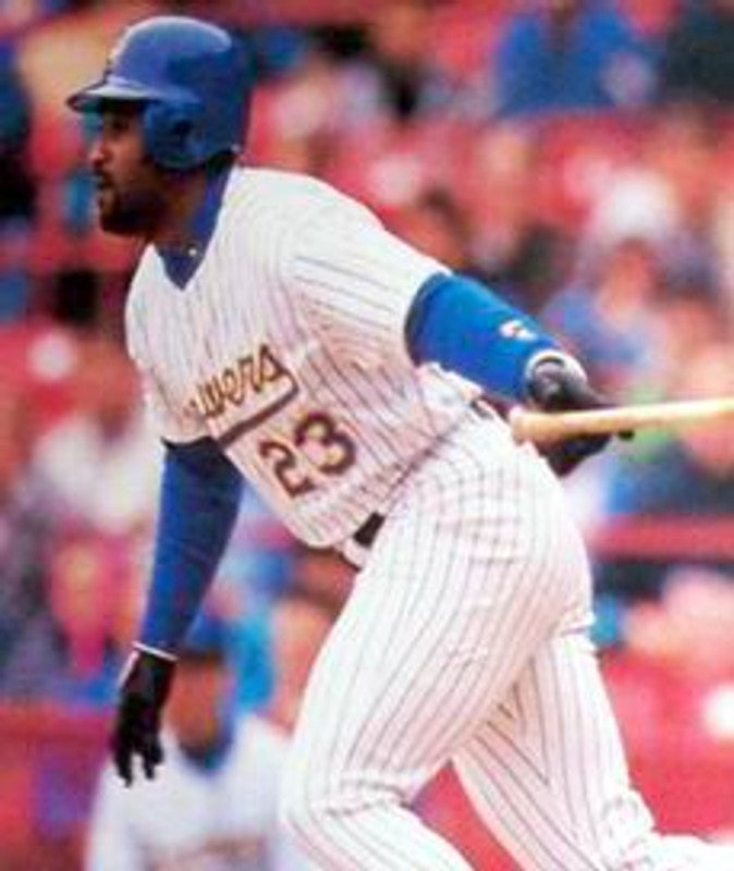 Milwaukee Brewers Greg Vaughn Cooperstown MLB jersey front view