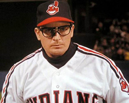 Cleveland Indians Ricky Wild Thing Vaughn 1980s MLB jersey front view