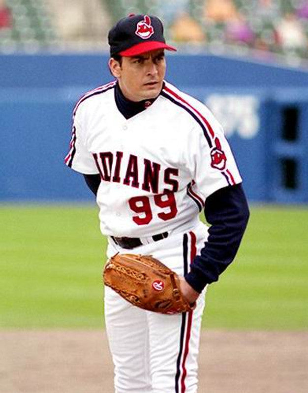 Cleveland Indians Ricky Wild Thing Vaughn 1980s MLB jersey front view