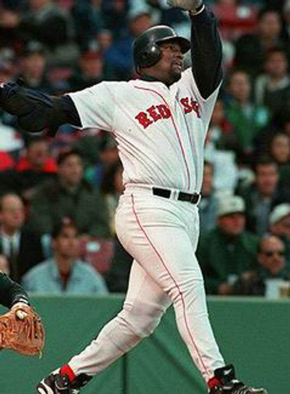 Boston Red Sox Mo Vaughn MLB jersey front view
