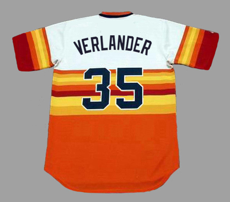 Houston Astros Justin Verlander 1980s MLB jersey front view