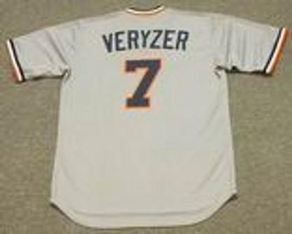 Detroit Tigers Tom Veryzer Cooperstown MLB jersey front view