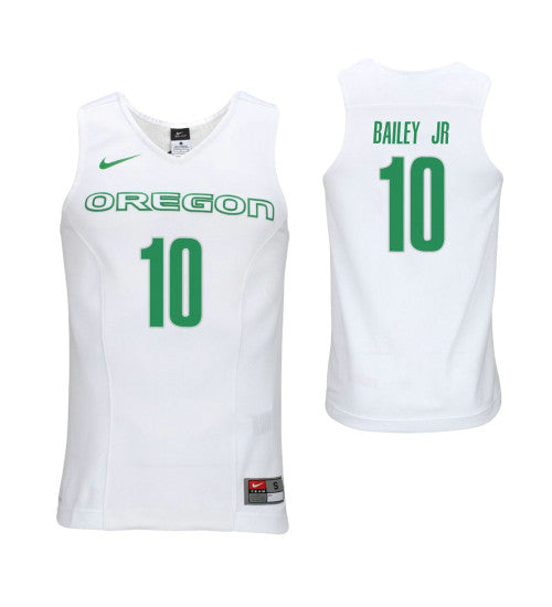 Oregon Ducks 10 Victor Bailey Jr White College Basketball Jersey | Stitched Jersey RTJS 7532
