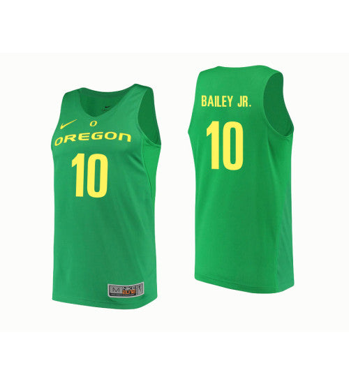 Oregon Ducks #10 Victor Bailey Jr College Basketball Jersey Green 10003 stitched college jersey
