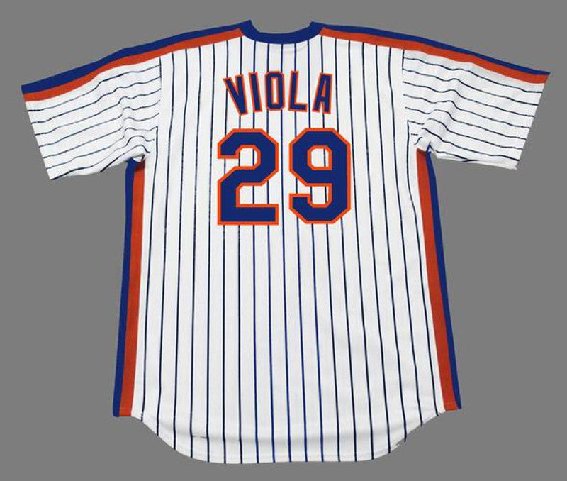 New York Mets Frank Viola Cooperstown MLB jersey front view