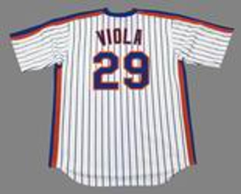 New York Mets Frank Viola Cooperstown MLB jersey front view