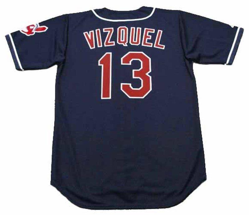 Cleveland Indians Omar Vizquel MLB jersey front view