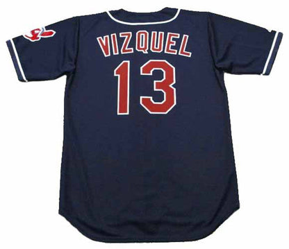 Cleveland Indians Omar Vizquel MLB jersey front view