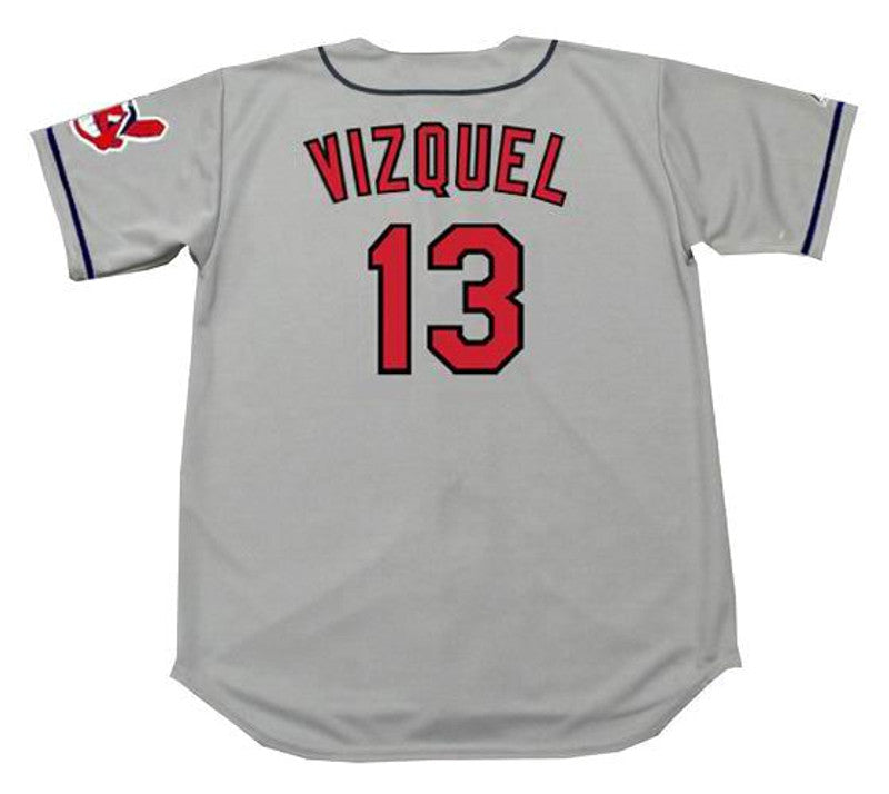 Cleveland Indians Omar Vizquel MLB jersey front view