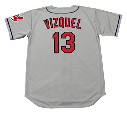 Cleveland Indians Omar Vizquel MLB jersey front view
