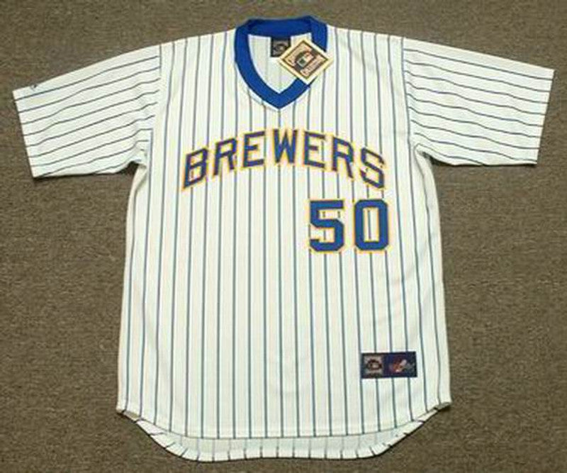 PV MB Milwaukee 1982 Cooperstown Home Stitched Jersey, Vintage Baseball Jersey, Retro Sewn Jersey