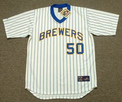 PV MB Milwaukee 1982 Cooperstown Home Stitched Jersey, Vintage Baseball Jersey, Retro Sewn Jersey