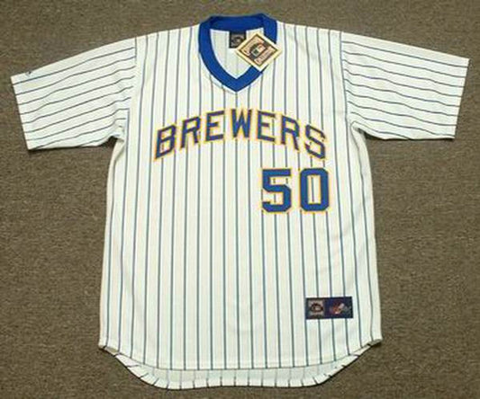 PV MB Milwaukee 1982 Cooperstown Home Stitched Jersey, Vintage Baseball Jersey, Retro Sewn Jersey