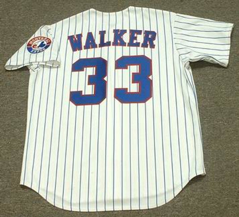 Montreal Expos Larry Walker MLB jersey front view