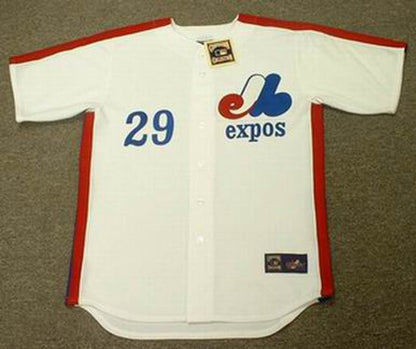 Montreal Expos Tim Wallach Cooperstown MLB jersey front view