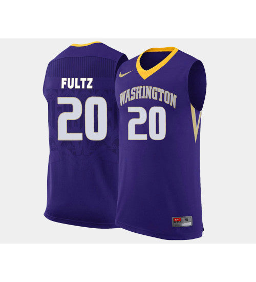 Washington Huskies Markelle Fultz Road #20 Purple stitched throwback college basketball jersey