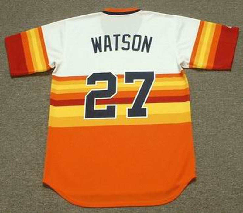 Houston Astros Bob Watson 1970s MLB jersey front view