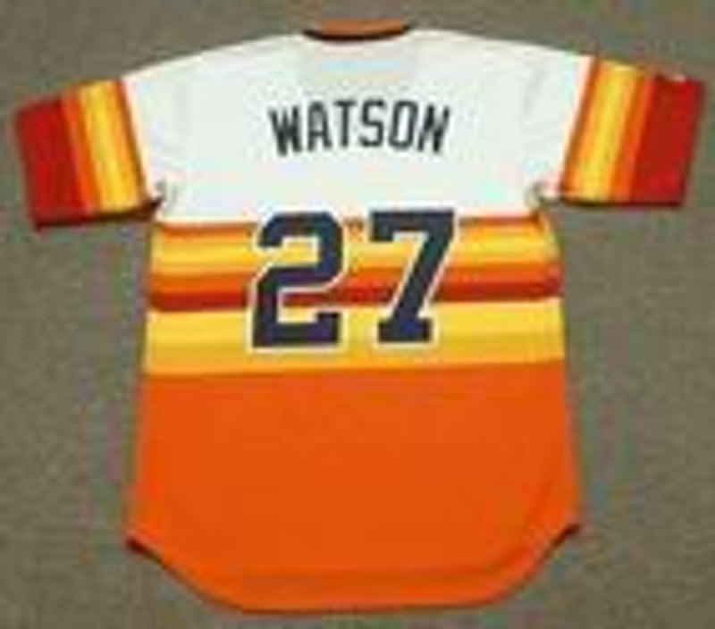 Houston Astros Bob Watson 1970s MLB jersey front view