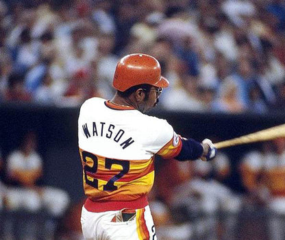 Houston Astros Bob Watson MLB jersey front view