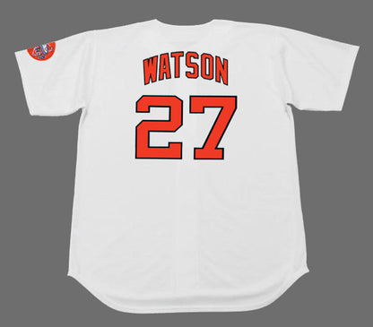 Houston Astros Bob Watson MLB jersey front view