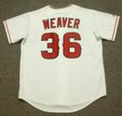 Los Angeles Angels Jered Weaver MLB jersey front view