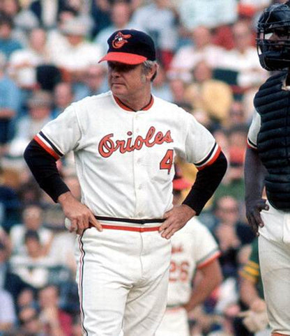 Baltimore Orioles Earl Weaver Cooperstown MLB jersey front view