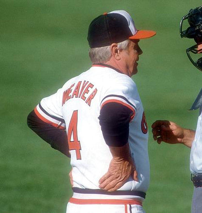 Baltimore Orioles Earl Weaver Cooperstown MLB jersey front view