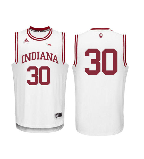 Indiana Hoosiers 30 Collin Hartman College Basketball Jersey White 1787 stitched retro jersey