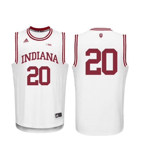 Indiana Hoosiers 20 Deron Davis College Basketball Jersey White 7615 | Stitched Jersey RTJS 4133
