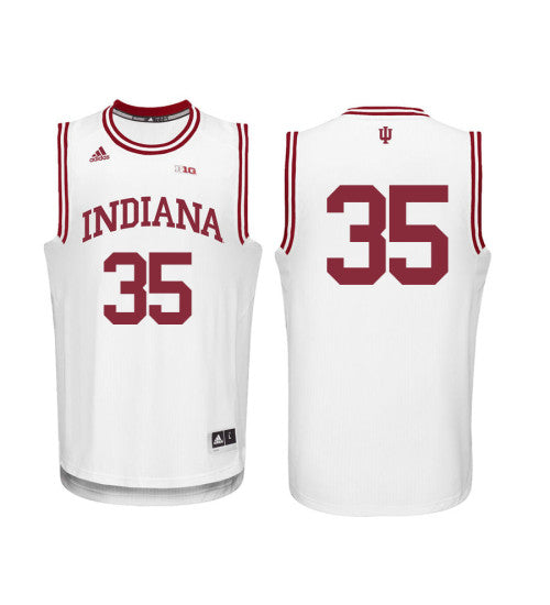 Indiana Hoosiers 35 Tim Priller College Basketball Jersey White 1790 stitched retro jersey