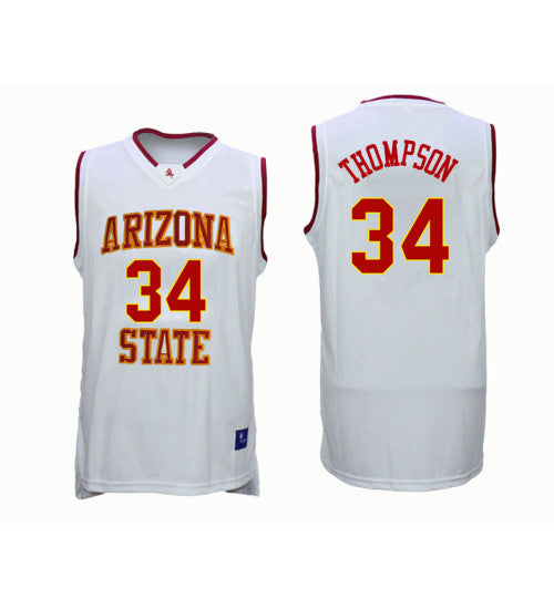 Arizona State Sun Devils 34 Trevor Thompson College Basketball Jersey White | Stitched Jersey RTJS 5682