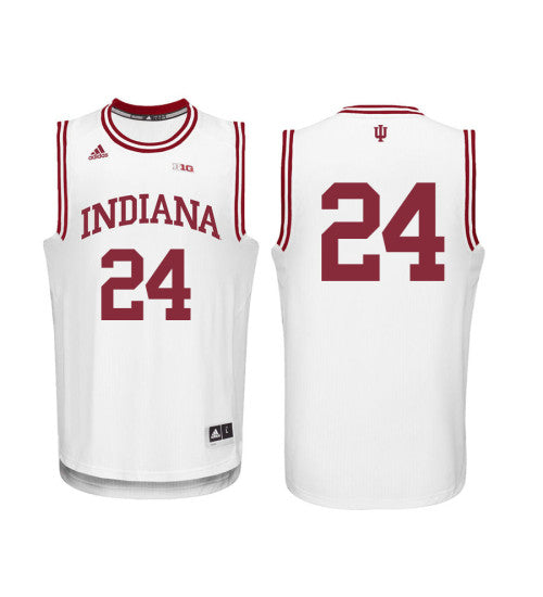 Indiana Hoosiers 24 Vijay Blackmon College Basketball Jersey White | Stitched Jersey RTJS 4110