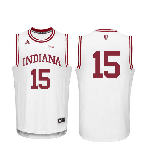 Indiana Hoosiers 15 Zach Mcroberts College Basketball Jersey White 7601 | Stitched Jersey RTJS 4147